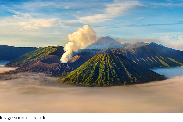 Les volcans en éruption