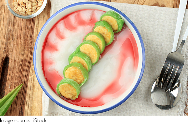 Membuat Es Pisang Ijo