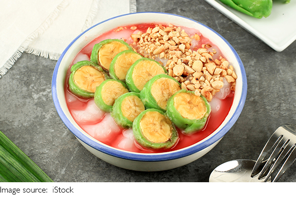 Membuat Es Pisang Ijo