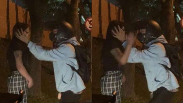 Cimoy sempat mengunggah momen bersama Dimas di pinggir jalan.