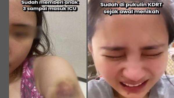 Viral video aksi seorang suami melakukan dugaan tindak kekerasan dalam rumah tangga (KDRT). Korban diketahui bernama Sharon Milan.