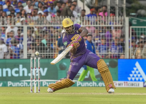 Andre Russell had already caught the ball, but the ball was a no-ball.