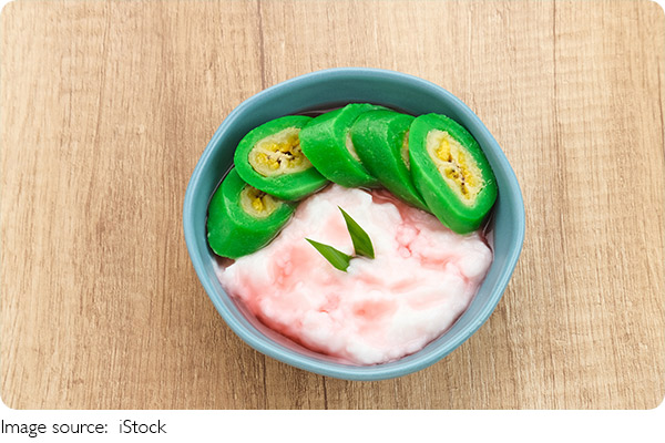 Membuat Es Pisang Ijo