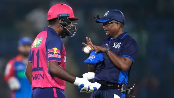 Sanju Samson dismissal (DC vs RR, Match No.56)