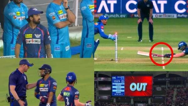 Ayush Badoni run out (MI vs LSG, Match No.48)
