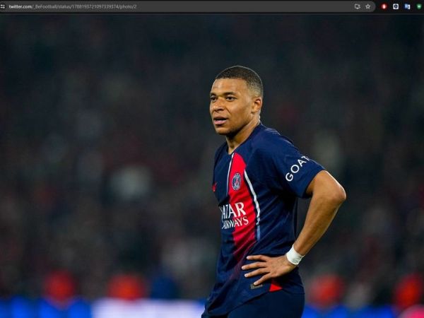 Penyerang Paris Saint-Germain, Kylian Mbappe.
