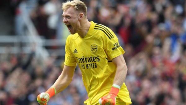 Kiper bintang Arsenal Aaron Ramsdale berpotensi bersinar di ajang Piala Dunia 2022 Qatar.