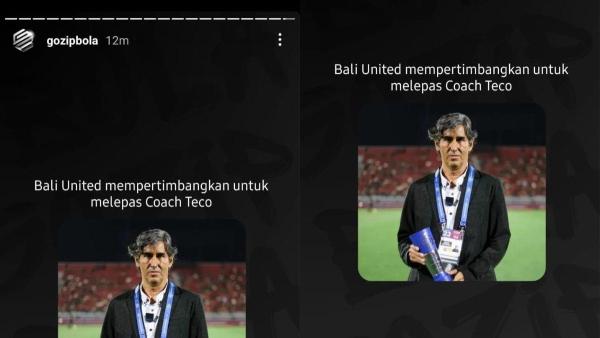 Rumor sosok Stefano Cugurra alias Teco yang kabarnya tengah dipertimbangkan untuk dilepas dari kursi kepelatihan Bali United seusai kekalahan dari Persib Bandung di Championship Series Liga 1 2023.