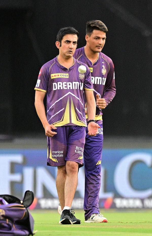 Kolkata Knight Riders’ Gautam Gambhir on the field during the Qualifier 1 against Sunrisers Hyderabad. Kolkata Knight Riders’ Gautam Gambhir on the field during the Qualifier 1 against Sunrisers Hyderabad.