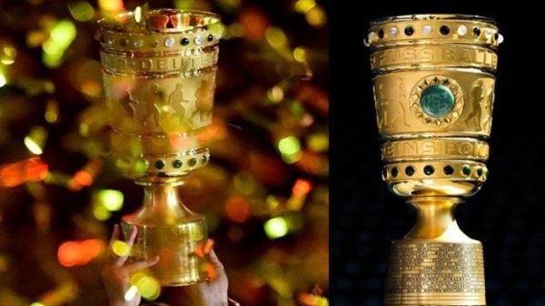 Kolase penampakan Trophy DFB Pokal