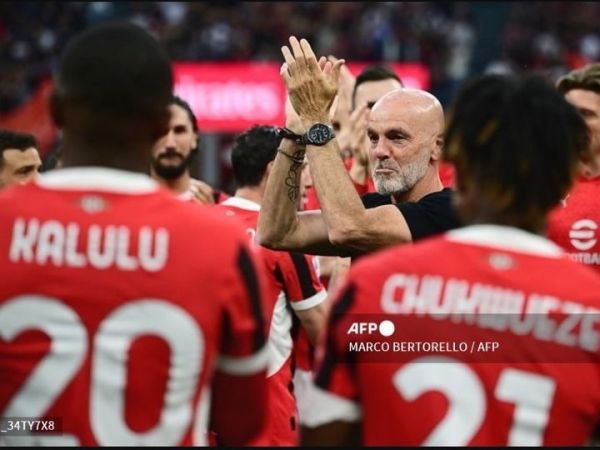 Stefano Pioli jalani laga terakhir melatih AC Milan saat hadapi Salernitana pada pekan terakhir Liga Italia di San Siro (25/5/2024).