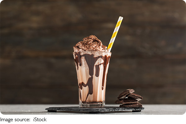 Milkshake de cafea ușor