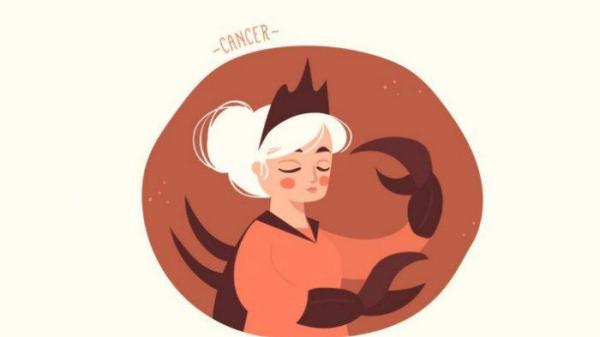 Ilustrasi simbol zodiak Cancer.