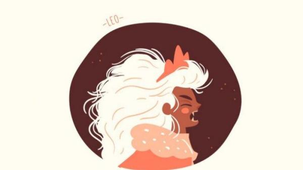 Ilustrasi simbol zodiak Leo.