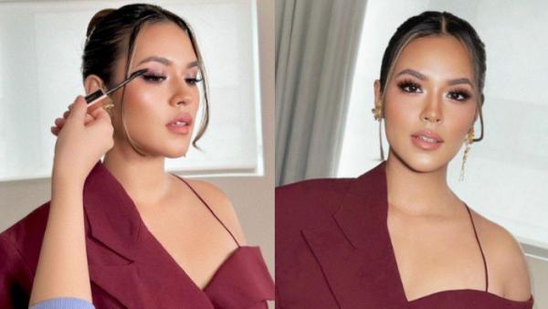 Raisa mengusung konsep glam make up look untuk Grammy Award 2024