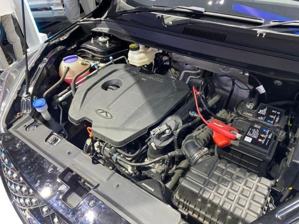 Mesin Chery Tiggo 5X IIMS 2024 yang memiliki turbo.