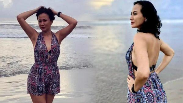 Ria Probo diduga pacar Dimas Ahmad yang berusia 46 tahun