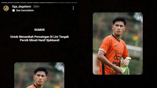Rumor gelandang Persija Jakarta, Hanif Sjahbandi yang santer diminati oleh Persib Bandung di musim 2024/2025 kelak, Kamis, 30 Mei 2024.
