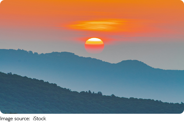 la lumière du soleil