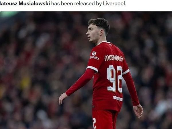 Pemain muda Liverpool, Mateusz Musialowski.