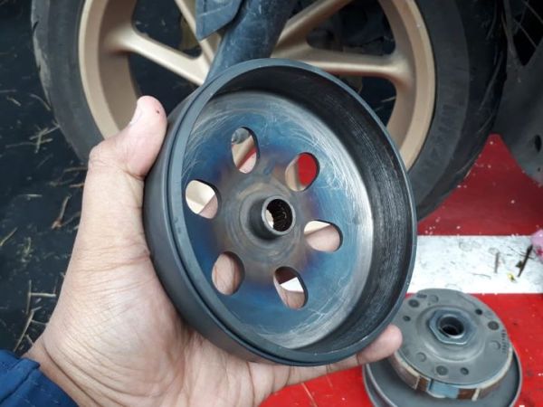mangkok kampas ganda mulai tipis