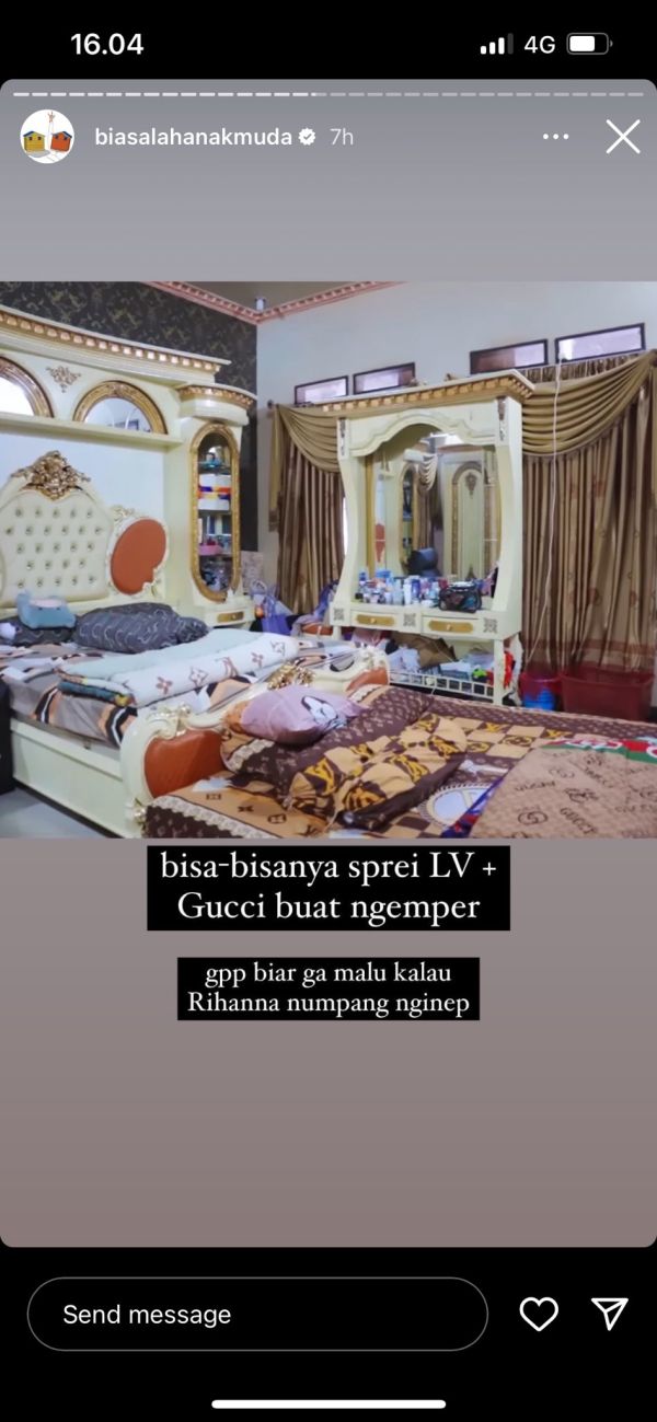Salah satu Kamar di rumah Andika
