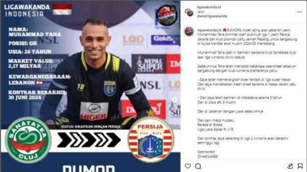 Rumor Muhamad Taha akan merapat ke Persija Jakarta