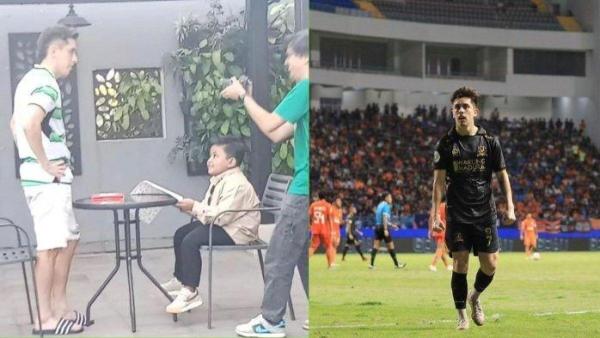 Francisco Rivera kedapatan telah mengenakan jersey Persebaya Surabaya.