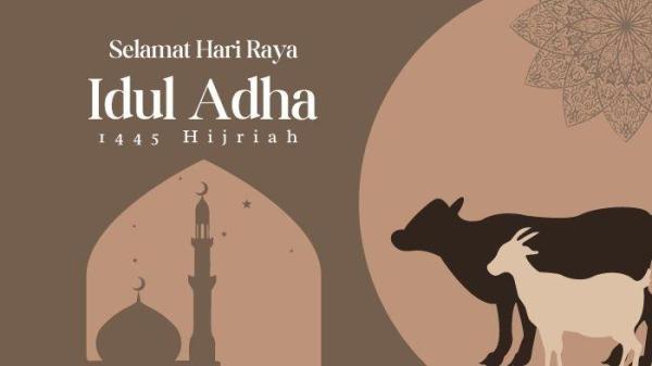 Poster Gambar Ucapan Idul Adha 2024/1445H