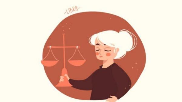 Ilustrasi simbol zodiak Libra.