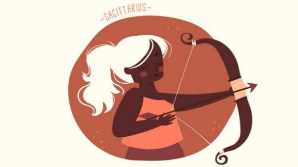 Ilustrasi simbol zodiak Sagitarius.