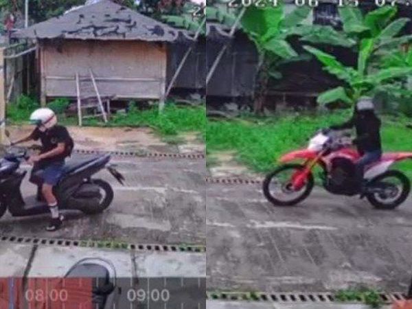 Honda CRF 150 raib digondol maling motor di Depok, pelaku tinggalkan gorengan