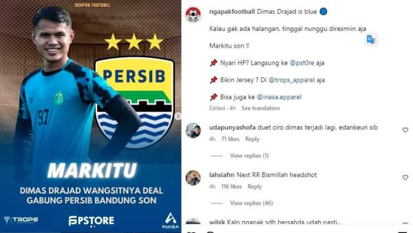 RUMOR - Striker Persikabo 1973 berlabel Timnas Indonesia, Dimas Drajad dikabarkan selangkah lagi gabung Persib Bandung untuk gelaran Liga 1 2024 kelak, Selasa, 18 Juni 2024.