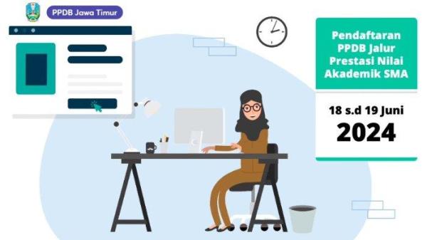 Pendaftaran PPDB Jatim 2024 Tahap 2 Jalur Prestasi Nilai Akademik SMA -