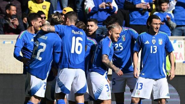 Potret skuad Timnas Italia di musim 2023/2024.