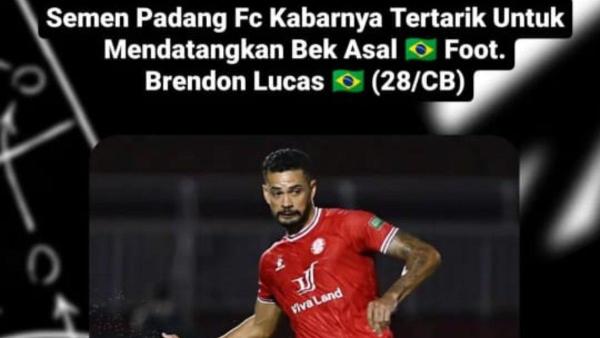 Sosok Brendon Lucas, bek asal Brasil yang dibidik Semen Padang.