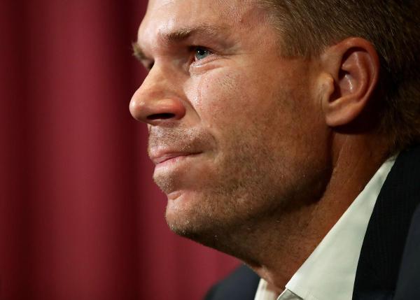 A remorseful David Warner breaks down during a press conference in Sydney after the ball-tampering incident in South Africa. Warner was banned from cricket for one year by Cricket Australia following the scandal that shook the cricketing world. (File Photo) A remorseful David Warner breaks down during a press conference in Sydney after the ball-tampering incident in South Africa. Warner was banned from cricket for one year by Cricket Australia following the scandal that shook the cricketing world. (File Photo)