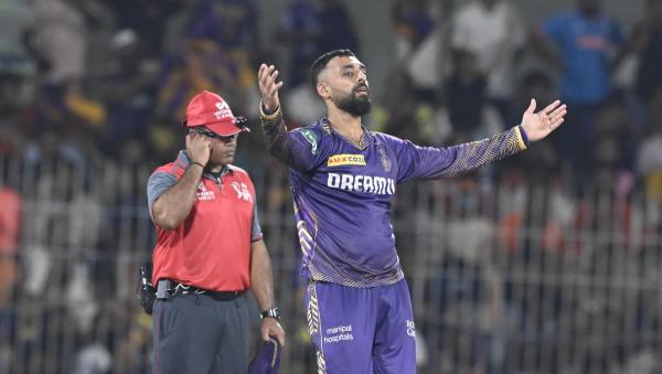 “ Despite the tough conditions and our ground (Eden Gardens) being small and flat, where teams regularly score 220-230, Varun kept pushing through.” “ Despite the tough conditions and our ground (Eden Gardens) being small and flat, where teams regularly score 220-230, Varun kept pushing through.”