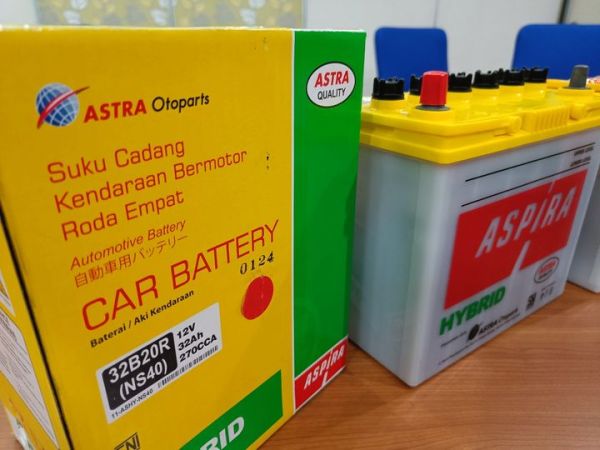Aki mobil Aspira tipe hybrid