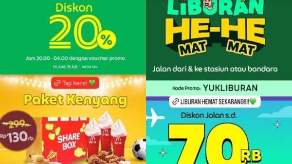 Dalam rangka hari Gajian, Pelanggan Grab bisa mendapatkan Diskon atau cashback hingga 20 persen untuk membeli makanan di Mcd.
