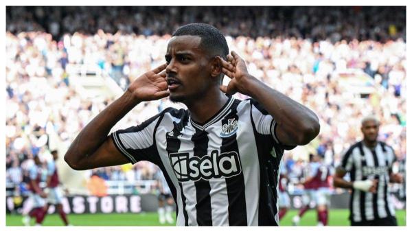 Foto Alexander Isak saat berseragam Newcastle United