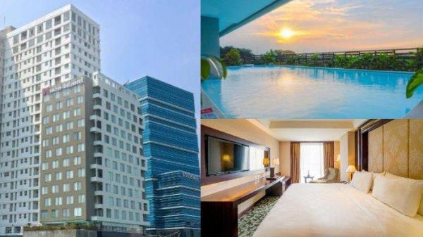 Kolase foto gedung dan fasilitas Swiss-belhotel Serpong. Hotel ini terletak di Kawasan mix used development Intermark BSD, Jl. Lingkar luar timur, rawa mekar BSD, Tangsel.