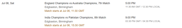 IND vs PAK