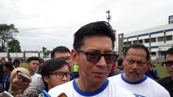 Direktur PT Persib Bandung Bermartabat ( PT PBB), Teddy Tjahjono Stadion Sidolig, Minggu (10/12/2017).