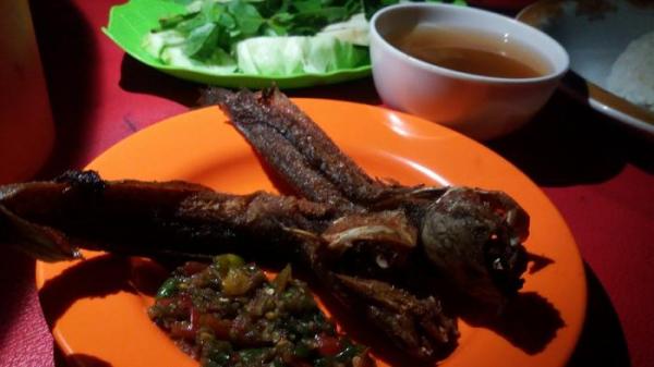 Ilustrasi pecel lele untuk menu makan malam enak.