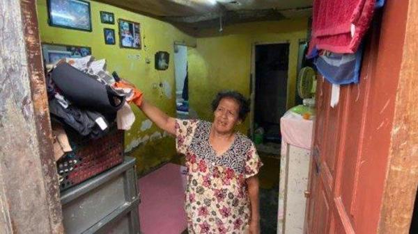 Rumah viral yang dihuni 46 orang di Kampung Cisurupan, RT 02/RW 07, Kelurahan Citeureup, Kecamatan Cimahi Utara, Kota Cimahi.