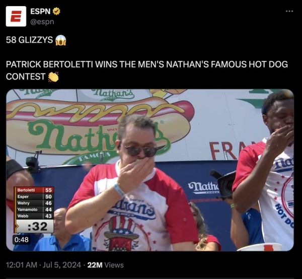 Gokil! Pria Ini Habiskan 58 Hot Dog Demi Hadiah Rp 300 Juta