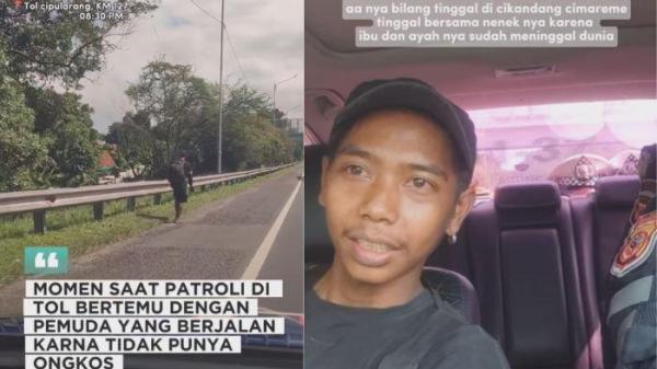 Buruh nekat jalan kaki