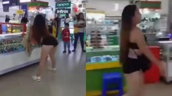 VIRAL Wanita Berpakaian Minim Joget Sensual di Mall Manado