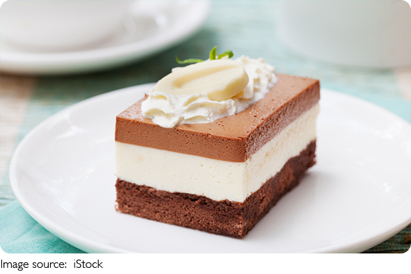 Layers of Mousse Cake